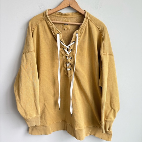 American Eagle Oversized Lace-Up Sweatshirt XL - Picture 3 of 4